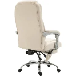 CLP Bureaustoel Pacific chroom Frame - Stof - creme