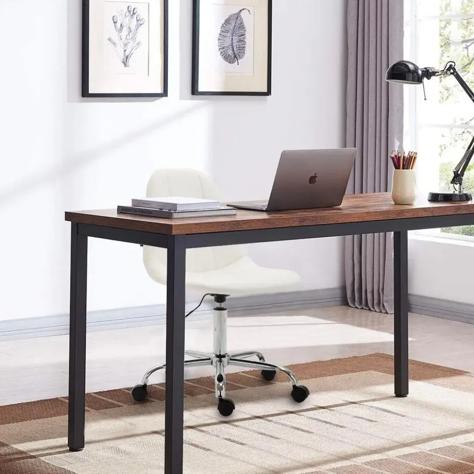 CLP Bureaustoel Reims chroom Frame - Kunstleer - wit