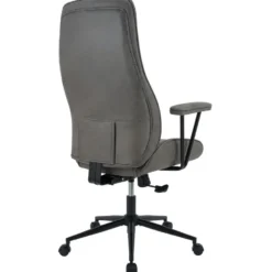 CLP Bureaustoel Siddar zwart Frame - Kunstleer - antiek/grijs