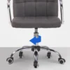 CLP Bureaustoel Terni chroom Frame - Stof - donkergrijs