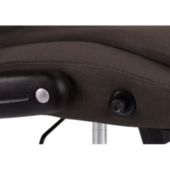 CLP Bureaustoel Thor chroom Frame - Stof - bruin