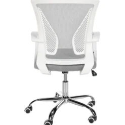 CLP Bureaustoel Tracy chroom Frame - Microfiber - licht grijs