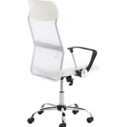 CLP Bureaustoel Washington chroom Frame - Kunstleer - wit