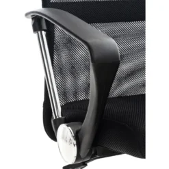 CLP Bureaustoel Washington chroom Frame - Kunstleer - zwart