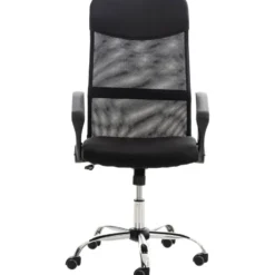 CLP Bureaustoel Washington chroom Frame - Kunstleer - zwart