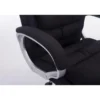 CLP Bureaustoel XXL Vancouver chroom Frame - Stof - zwart