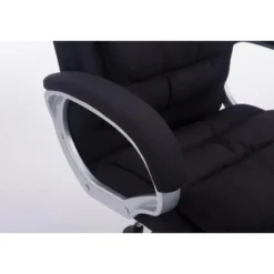 CLP Bureaustoel XXL Vancouver chroom Frame - Stof - zwart