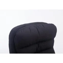 CLP Bureaustoel XXL Vancouver chroom Frame - Stof - zwart