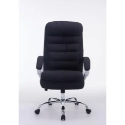 CLP Bureaustoel XXL Vancouver chroom Frame - Stof - zwart