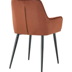 CLP Eetkamerstoel Ferndale zwart Frame - Kunststof - bruin