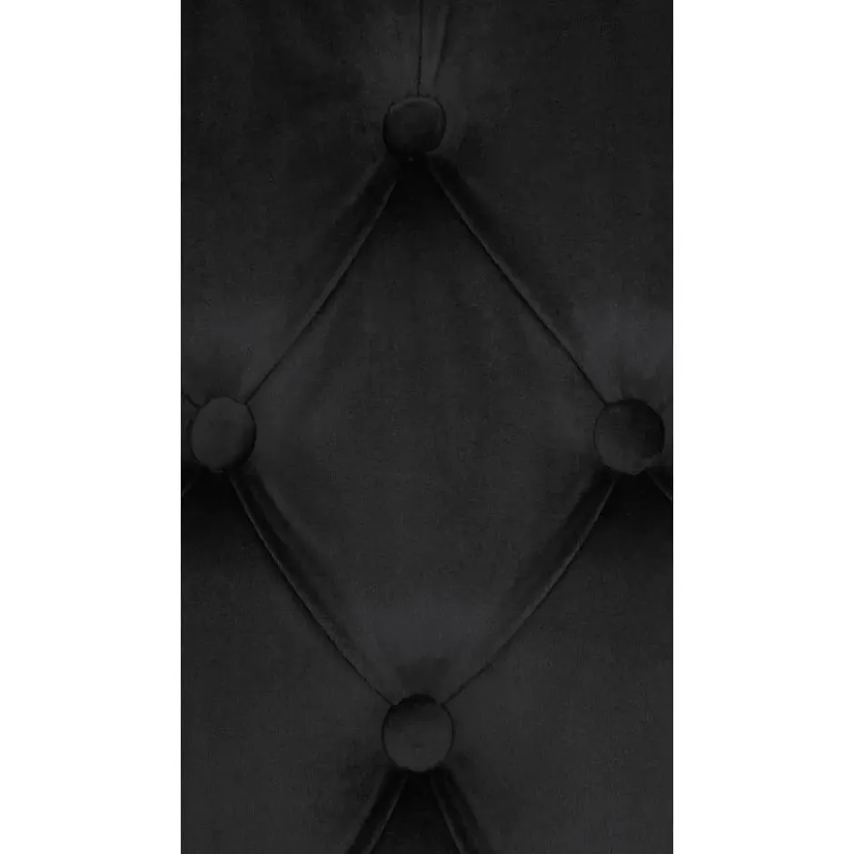 CLP Eetkamerstoel Lisburn walnoot Frame - Fluweel - zwart