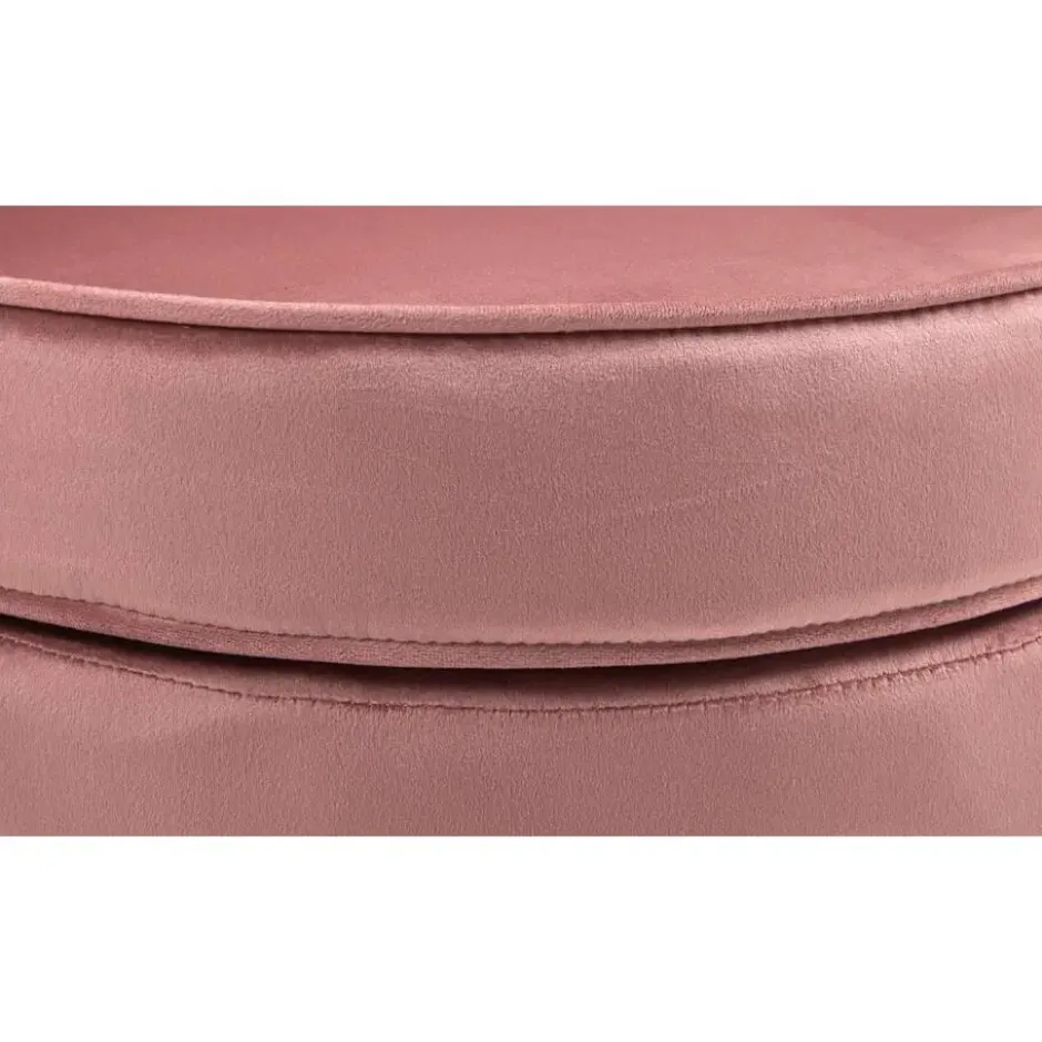CLP Eetkamerstoel Rosita goud Frame - Fluweel - roze