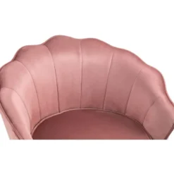CLP Eetkamerstoel Rosita goud Frame - Fluweel - roze