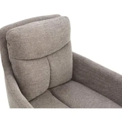 CLP Eetkamerstoel Somers zwart Frame - Stof - taupe