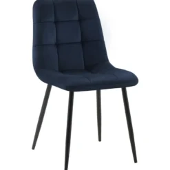 CLP Eetkamerstoel Tilde Fluweel - blauw