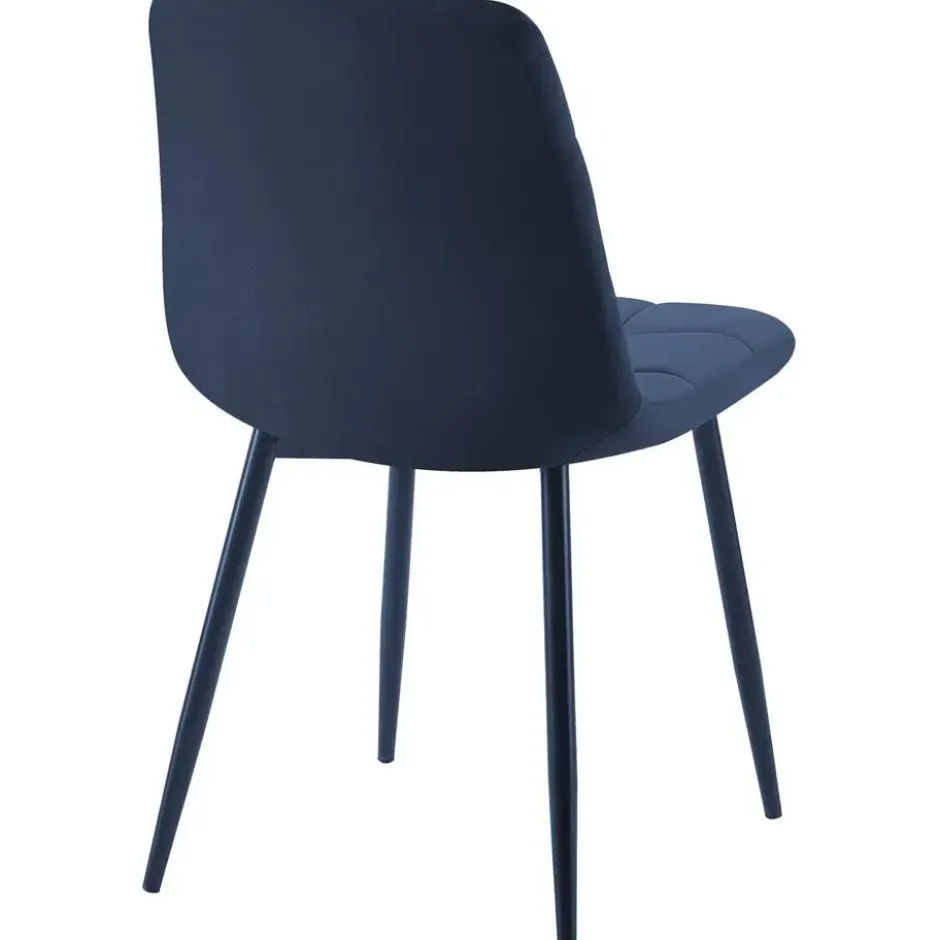 CLP Eetkamerstoel Tilde Fluweel - blauw