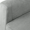 CLP Fauteuil Kioni bruin Frame - Ribstof - grijs