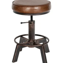 CLP Hocker Destin Kunstleer - bronzen