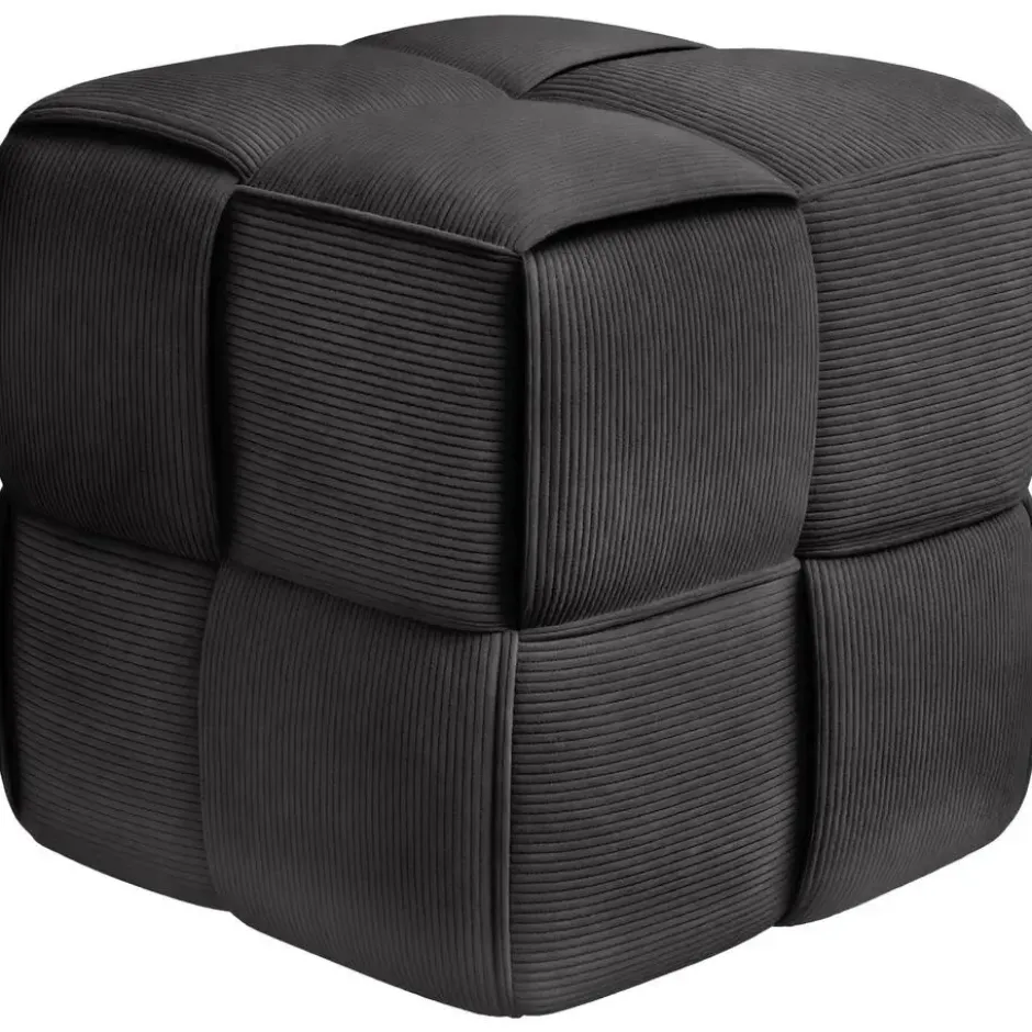 CLP Hocker Forinta Ribstof - donkergrijs