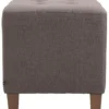 CLP Hocker Pharao antiek licht Frame - Stof - taupe