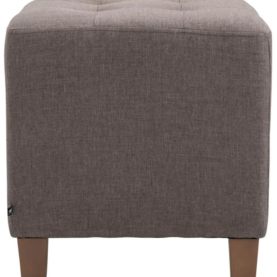CLP Hocker Pharao antiek licht Frame - Stof - taupe