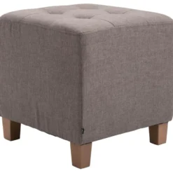 CLP Hocker Pharao antiek licht Frame - Stof - taupe