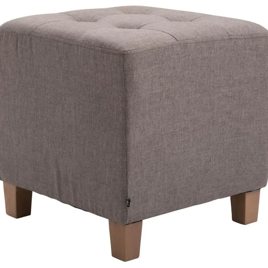 CLP Hocker Pharao antiek licht Frame - Stof - taupe