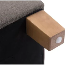 CLP Hocker Pharao antiek licht Frame - Stof - taupe