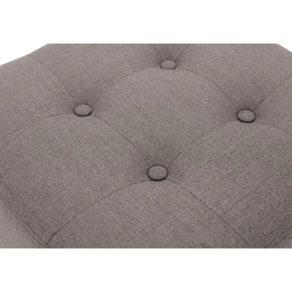 CLP Hocker Pharao antiek licht Frame - Stof - taupe