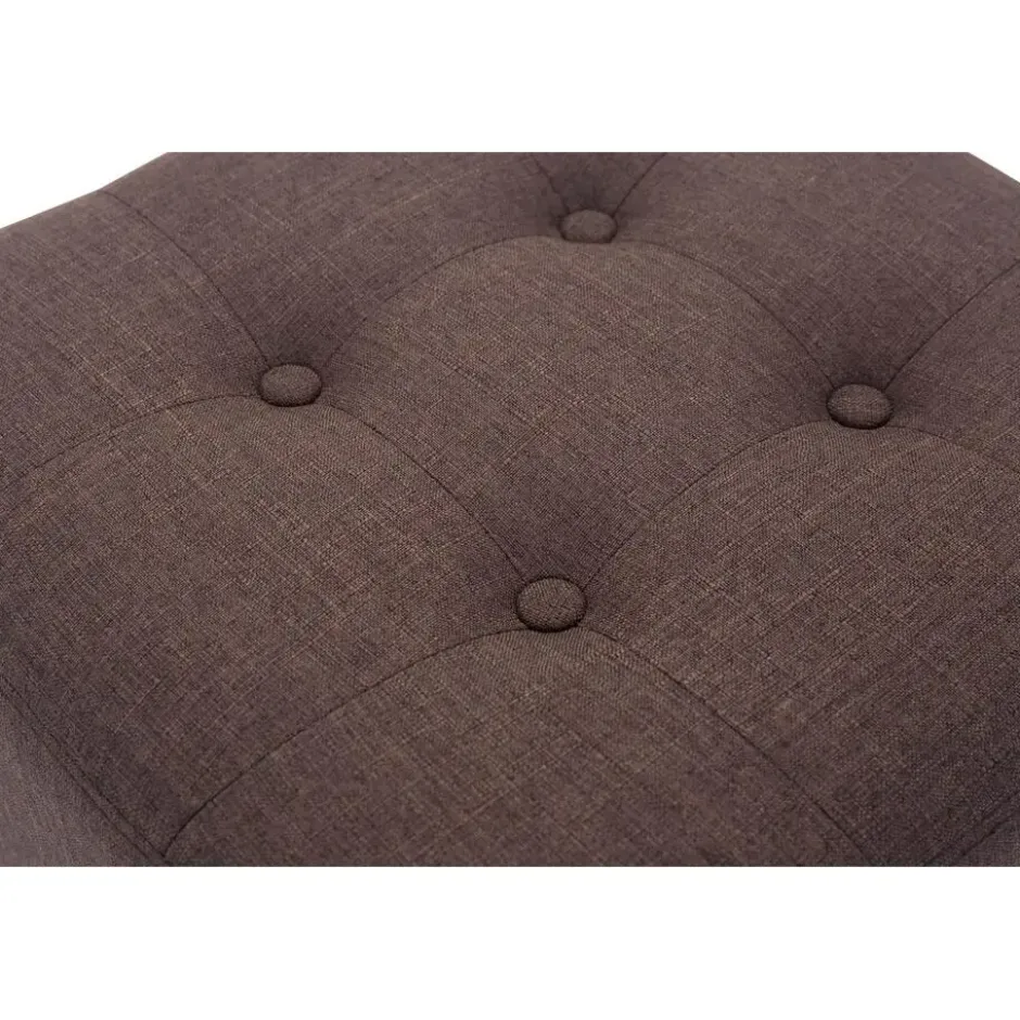 CLP Hocker Pharao antiek licht Frame - Stof - bruin