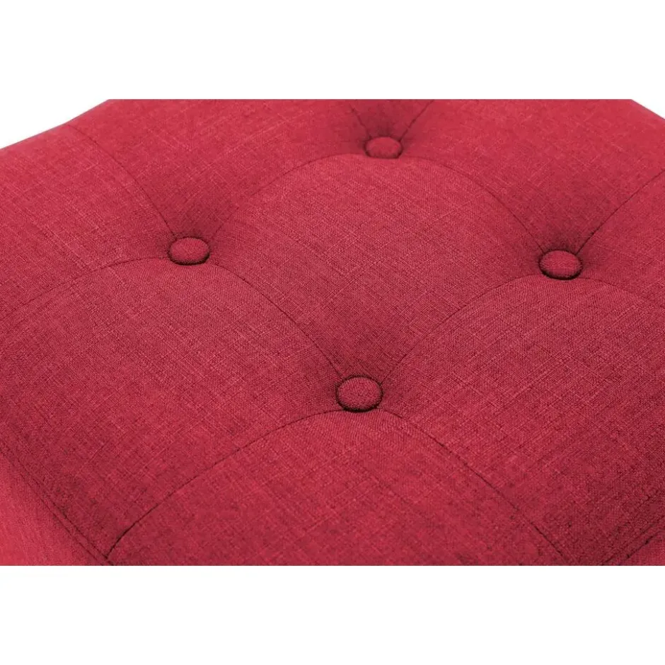 CLP Hocker Pharao antiek licht Frame - Stof - rood