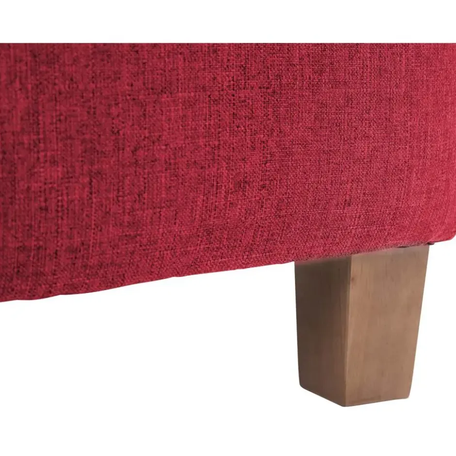 CLP Hocker Pharao antiek licht Frame - Stof - rood
