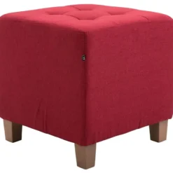 CLP Hocker Pharao antiek licht Frame - Stof - rood