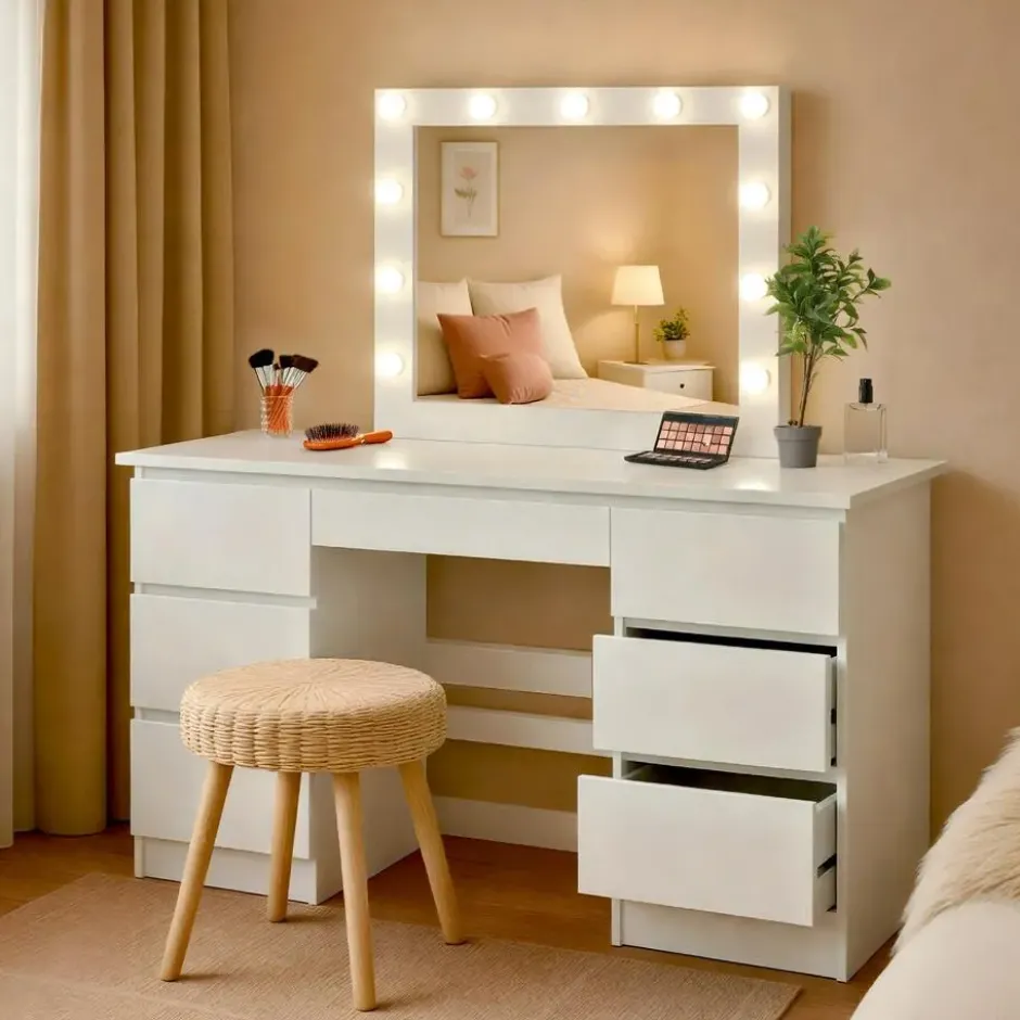 CLP Kaptafel Duffy Hout - wit