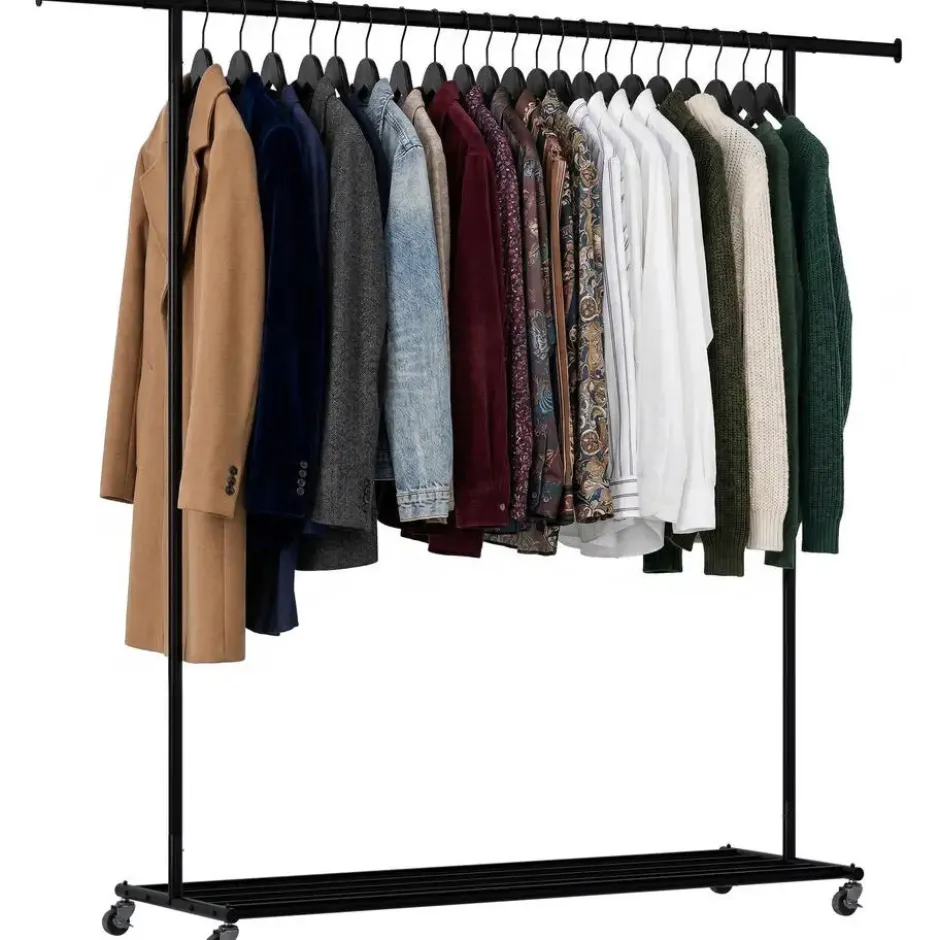 CLP Kledingrek Bernis 165x142x45 cm - zwart