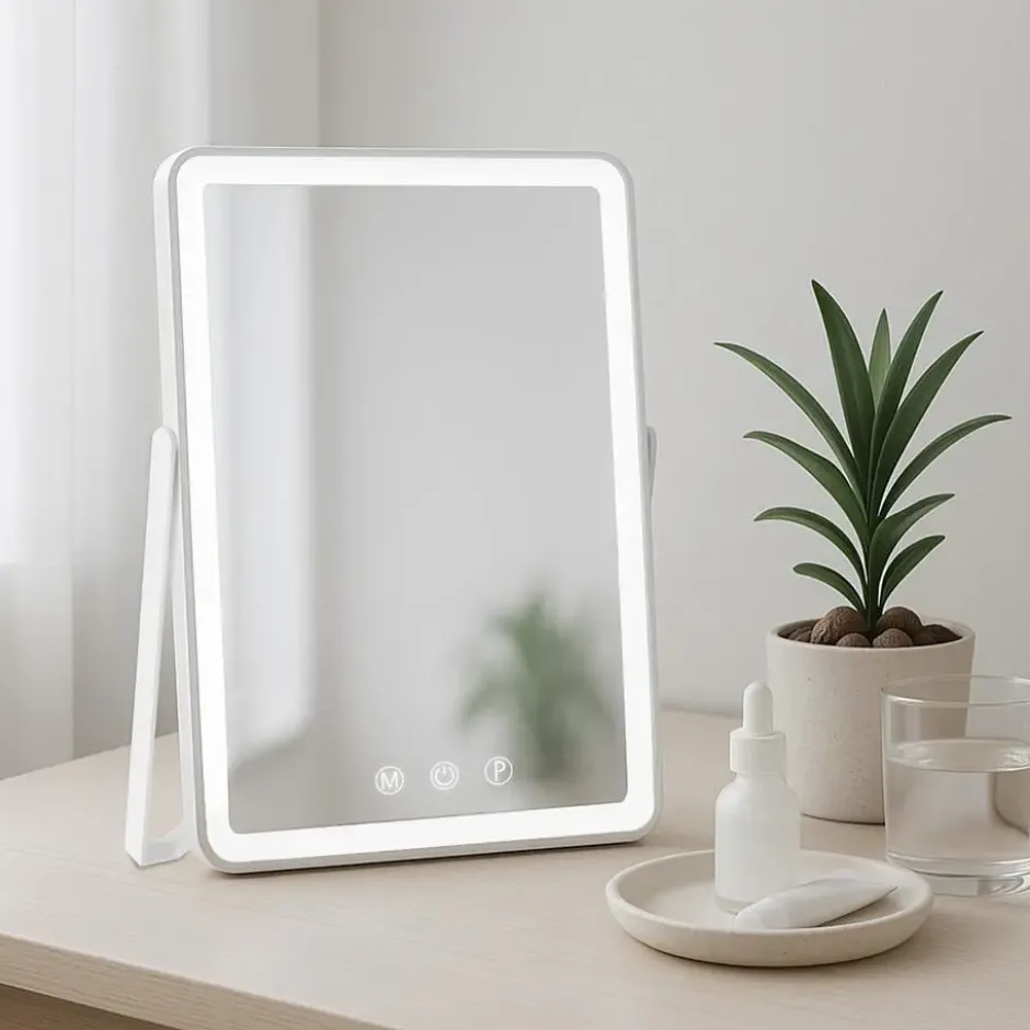 CLP Make-up spiegel Caistor Glas - wit