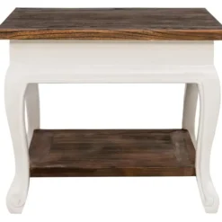 CLP Salontafel Thordis wit Frame - Hout - donkerbruin