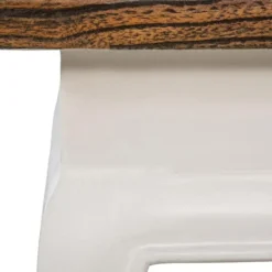 CLP Salontafel Thordis wit Frame - Hout - donkerbruin