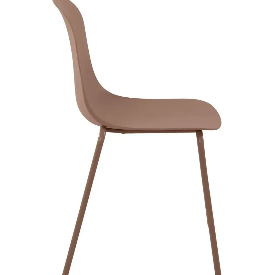 CLP Set van 2 Eetkamerstoel Hardin Kunststof - terracotta