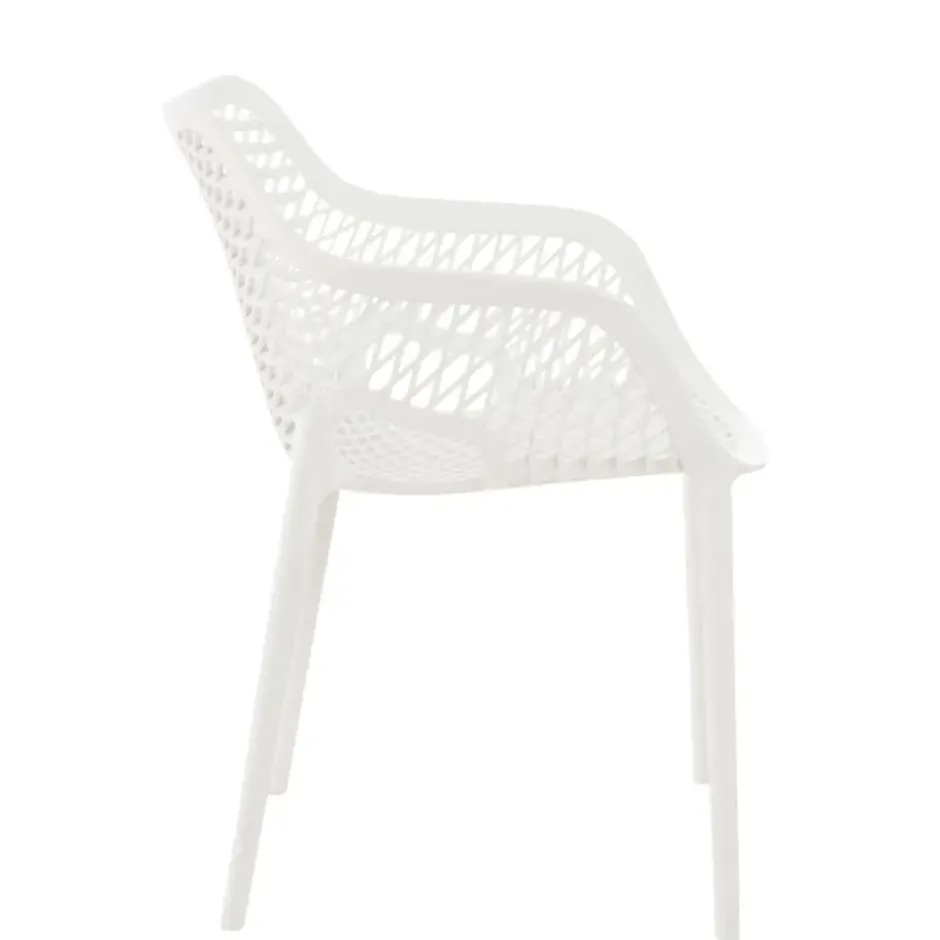 CLP Set van 2 Tuinstoel Air XL Kunststof - wit