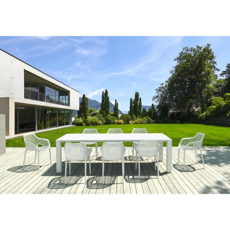 CLP Set van 2 Tuinstoel Air XL Kunststof - wit
