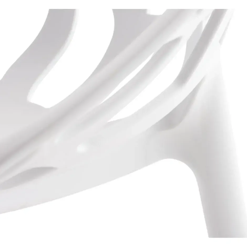 CLP Set van 4 Tuinstoel Hope Kunststof - wit