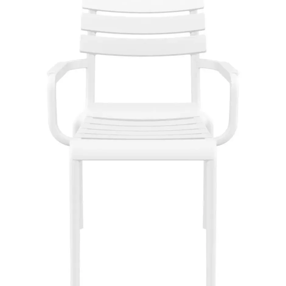 CLP Set van 4 Tuinstoel Paris Kunststof - wit