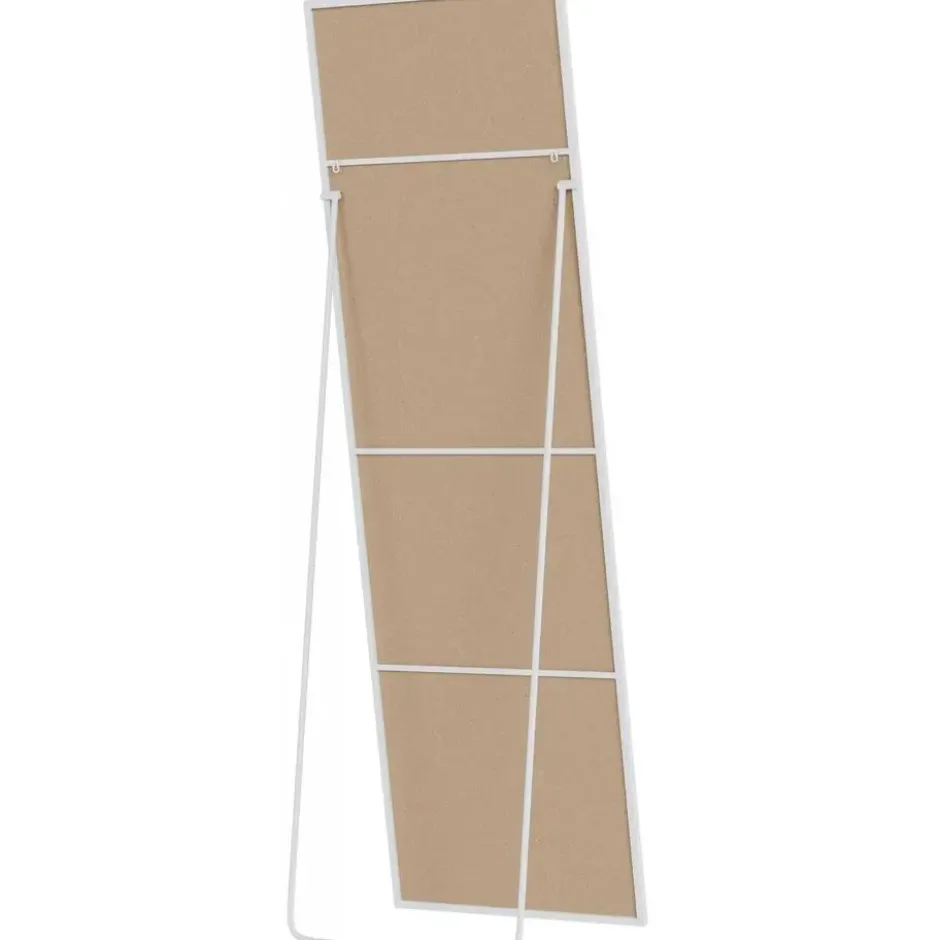 CLP Staande spiegel Benicia vierkant - Glas - mat wit