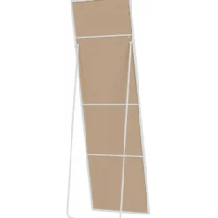 CLP Staande spiegel Benicia vierkant - Glas - mat wit