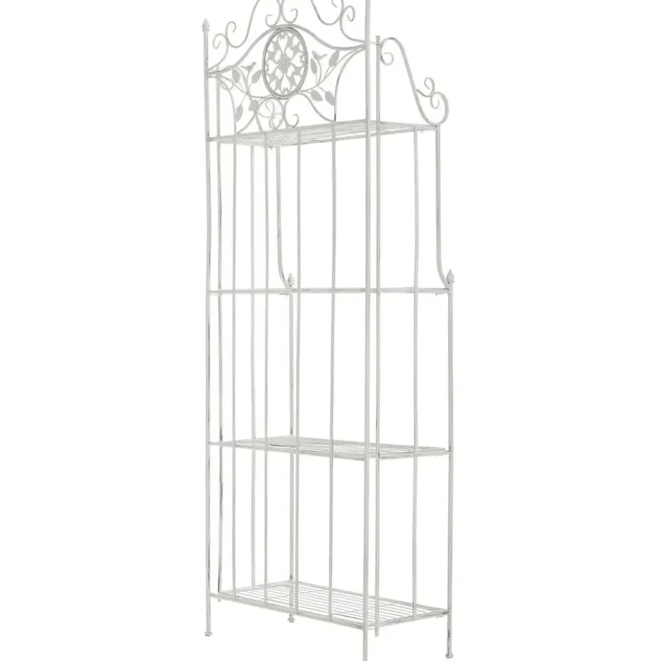 CLP Stellingkast Flora Metaal - antiek/wit