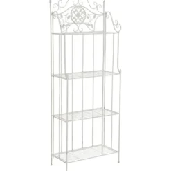 CLP Stellingkast Flora Metaal - antiek/wit