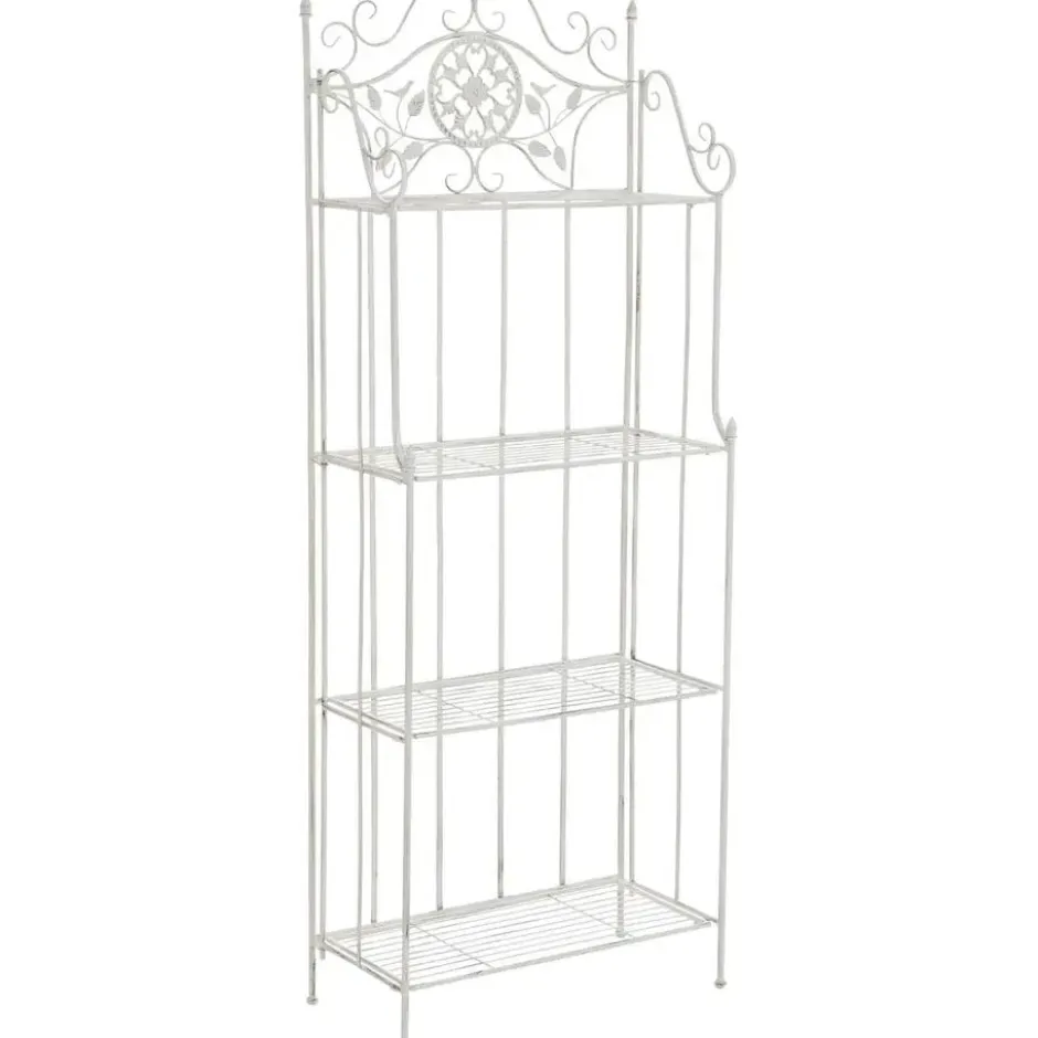 CLP Stellingkast Flora Metaal - antiek/wit