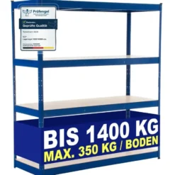 CLP Stellingkast LR160 Metaal - blauw