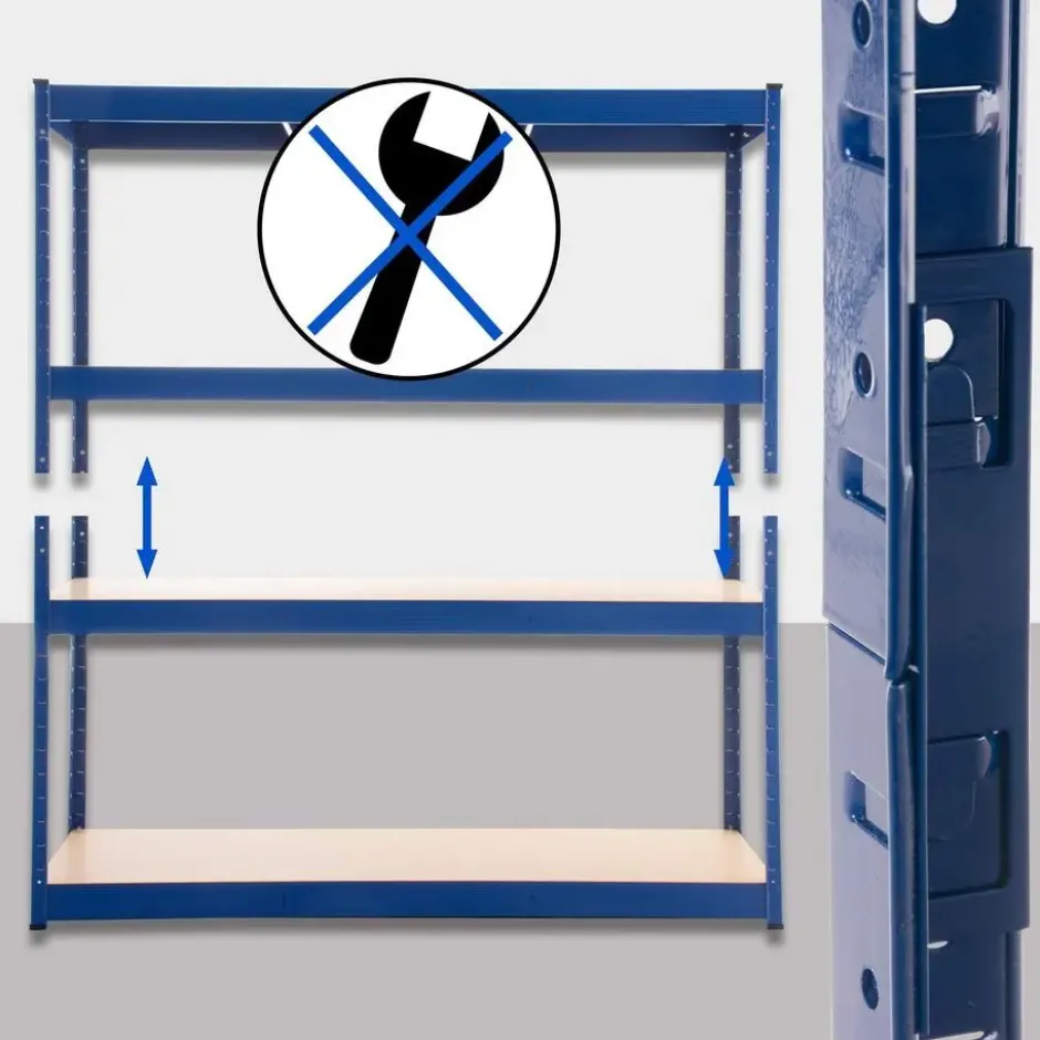 CLP Stellingkast LR160 Metaal - blauw